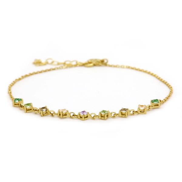 Karma armband Vintage gold plated