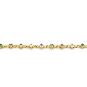 Karma armband Vintage gold plated
