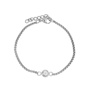Armband Box chain Toppart  Zilver