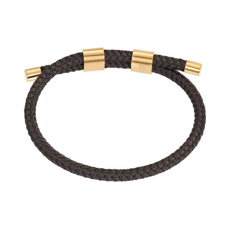 Armband Cozy bruin/goud