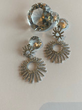 Afbeelding in Gallery-weergave laden, Oorbellen strass Zilver art 1927