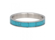 Turquoise stone zilver 4mm