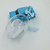 Gehaakt Baby pakje (Wit/blauw)