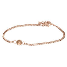 Afbeelding in Gallery-weergave laden, Armband flat  chain Toppart rose goud