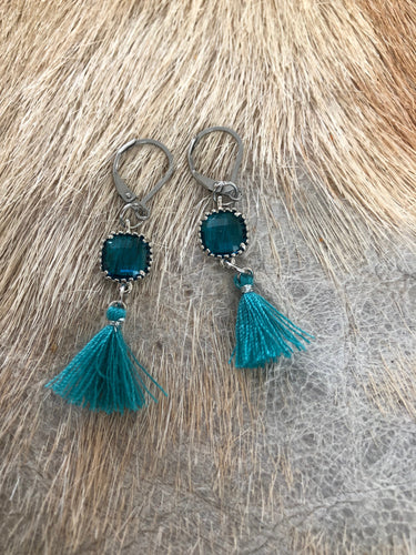 Oorbellen turquoise