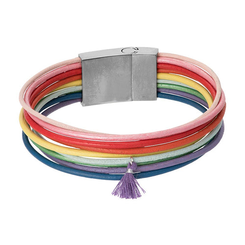 Brace armband multicolour rainbow
