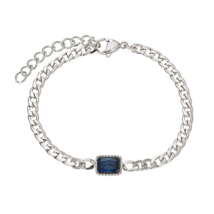 Armband Classic Miracle Blue zilver