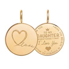 Hanger Daughter/Love Goud small