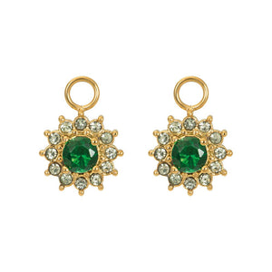 Creolen Emerald goud